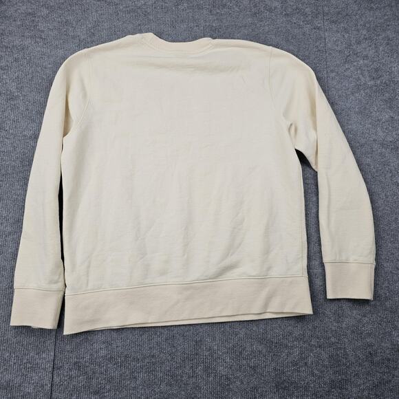 The North Face Sweatshirt Womens Large Cream Crewneck Neutral Outdoor Layering - Picture 6 of 6